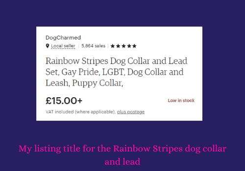 Rainbow Stripes Dog Collar