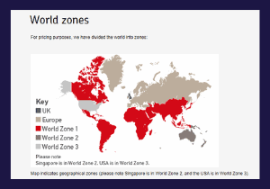 Etsy shipping Royal Mail shipping zones